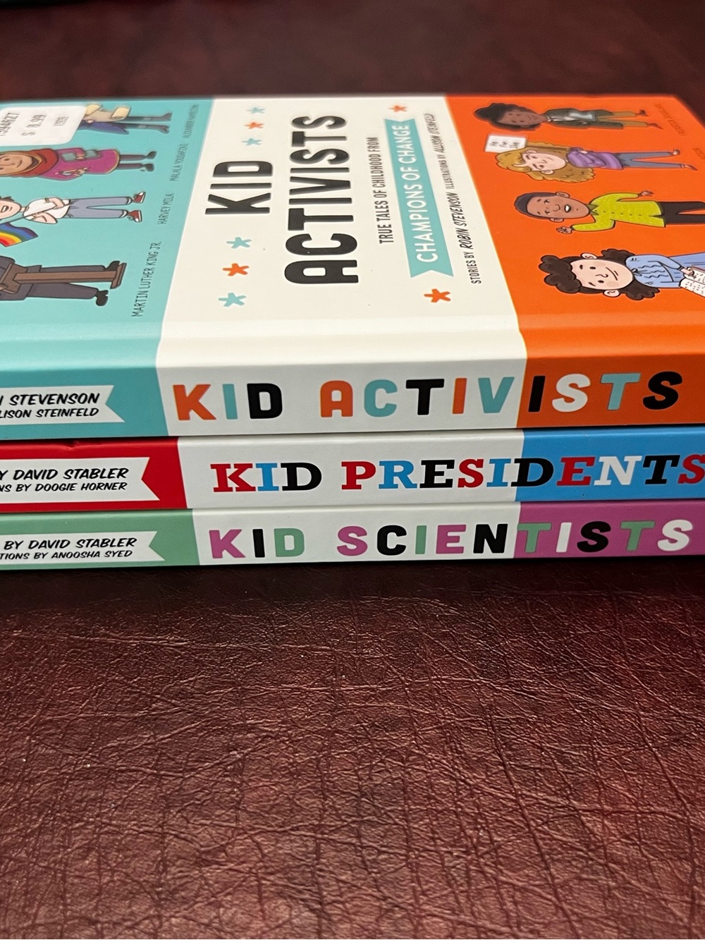 True Tales from Childhood: Kid Activists, Presidents & Scientists 3 books New